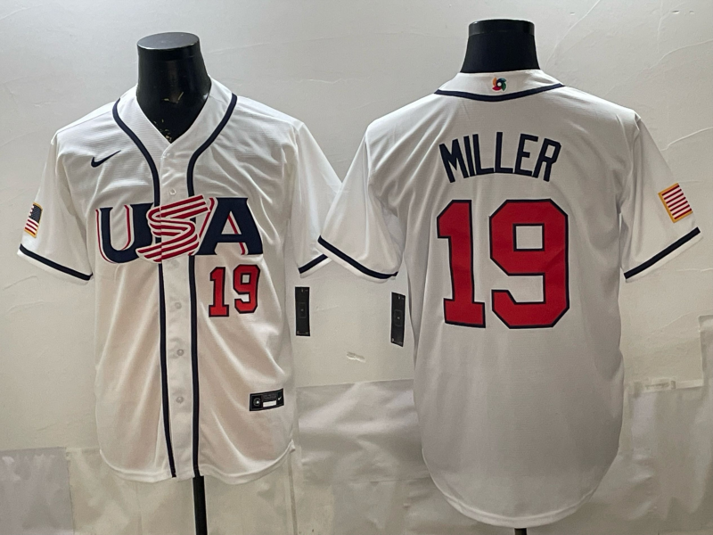Men 2026 World cup white MLB Nike jersey 0047->->MLB Jersey